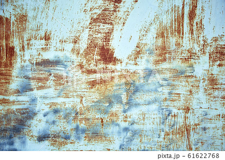 Rust metal texture with peeling paint, blue color. Textural background, copy space, shot from above. text underlay. Rust metal texture with peeling paint, blue color. Textural background, copy space, shot from above. text underlay. 61622768