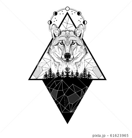 Aggregate 76 geometric wolf tattoo sketch best  thtantai2