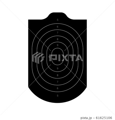 Human torso shaped target for a shooting practice. 61625106