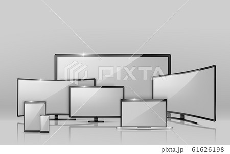 different screens - notebook, smartphone, TV. 61626198