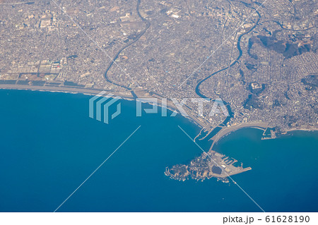 春3月初旬の江ノ島上空 61628190