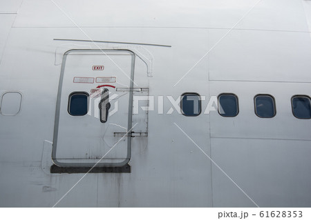 Emergency exit on the plane Emergency exit on the plane 61628353