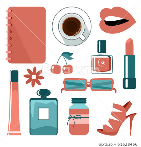 Shopping cart with products. Supermarket 61628466