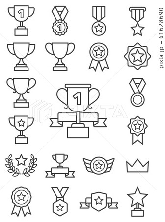 Trophy line icons 61628690