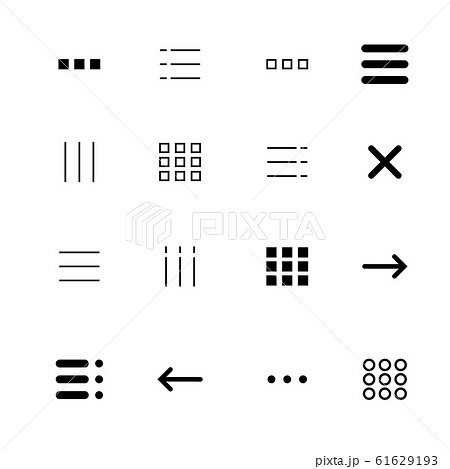 Menu and ui icons set 61629193