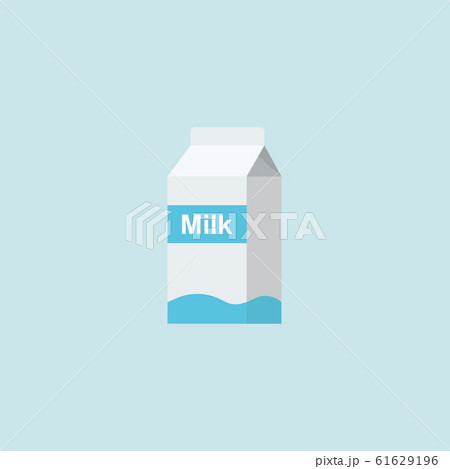 Milk pack icon flat style 61629196