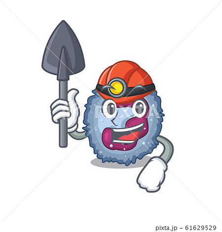 Cool clever Miner neutrophil cell cartoon character design Cool clever Miner neutrophil cell cartoon character design 61629529
