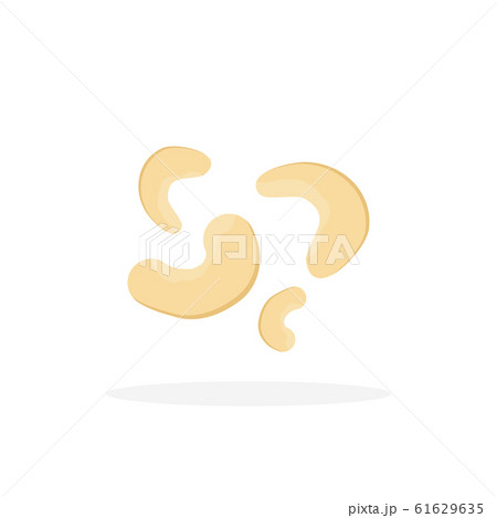 Cashew nuts icon with shadow Cashew nuts icon with shadow 61629635
