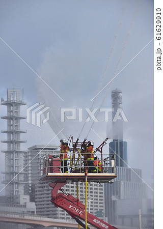 消防出初式　消防団のポンプ操法披露 61629910