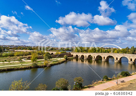 Puente Romano, the Roman Bridge in Merida, 61630342