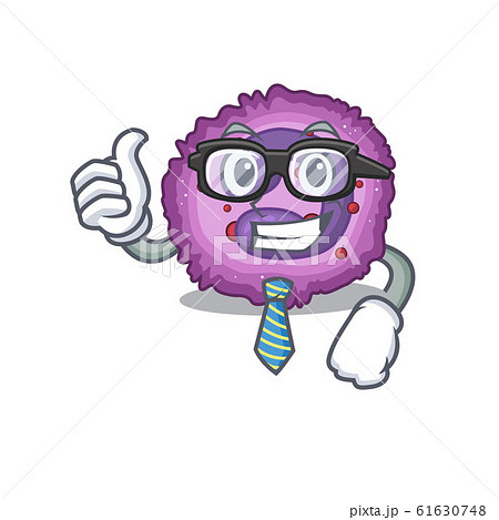cartoon character of Businessman eosinophil cell wearing glasses cartoon character of Businessman eosinophil cell wearing glasses 61630748
