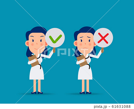 Vector illustration in Doctor character cartoon 61631088