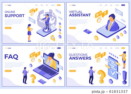 Isometric Online Customer Support 61631337