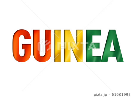 guinean flag text font 61631992