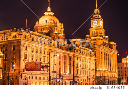 《上海》上海租界の洋館・外灘の夜景 《上海》上海租界の洋館・外灘の夜景 61634036