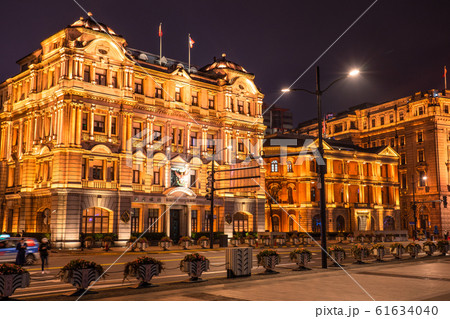 《上海》上海租界の洋館・外灘の夜景 61634040