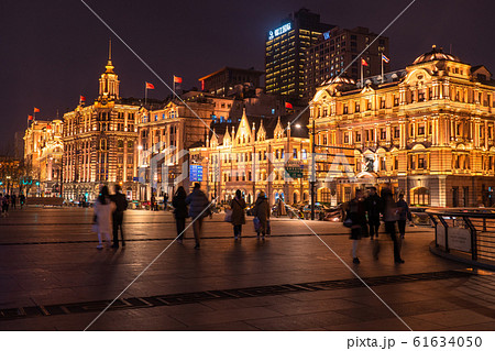 《上海》上海租界の洋館・外灘の夜景 61634050