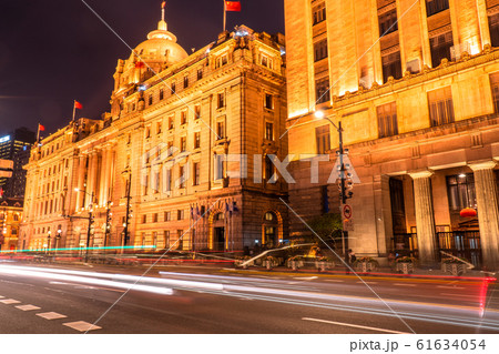 《上海》上海租界の洋館・外灘の夜景 61634054