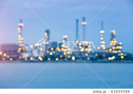 oil refinery factory blurred 61634399