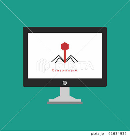 Bug in computer icon, error, bug or scam detected, 61634935