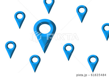 マップのマーク 地図の目的地 地図の検索場所のイラスト素材
