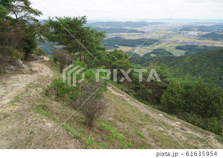 【日本100名城】鬼ノ城から見た岡山平野　岡山県総社市 61635954