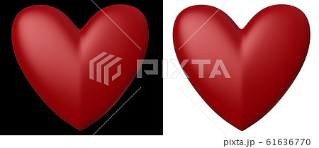 Red Heart on White and Black Red Heart on White and Black 61636770