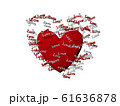 CG of Red Heart and Words Love 61636878
