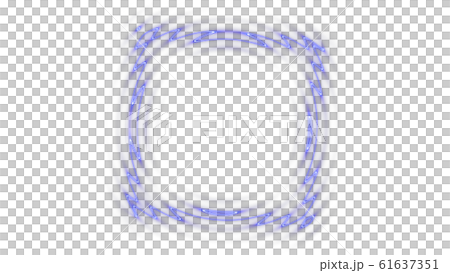 CGレーザー　揺れるスクエアのフレーム 61637351