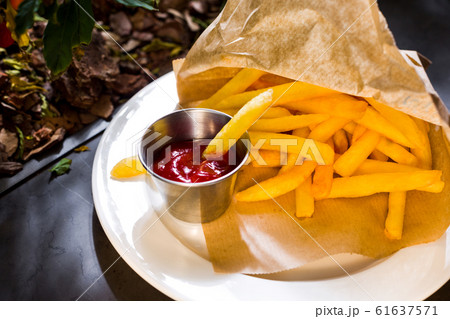 French fries. The cuisine of Tel Aviv. 61637571