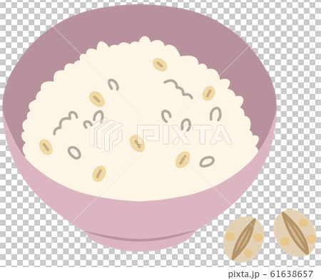 米・ご飯/押し麦＊主線なし 61638657