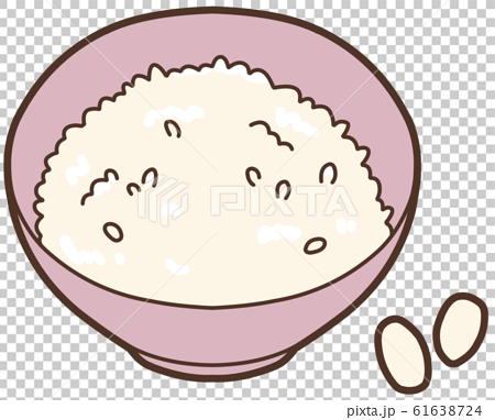 米 ご飯 もち米のイラスト素材