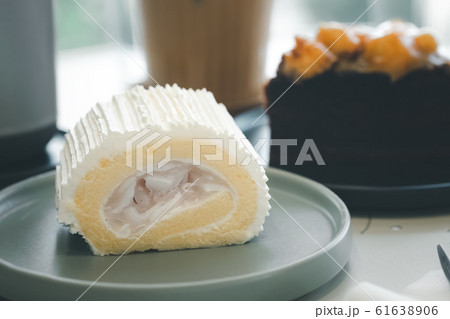 coconut roll cake coconut roll cake 61638906