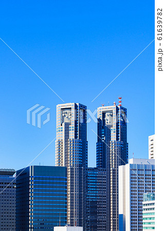 都庁 東京都庁 東京 日本 風景 都市風景 首都圏 ランドマーク 【公道から撮影】 都庁 東京都庁 東京 日本 風景 都市風景 首都圏 ランドマーク 【公道から撮影】 61639782