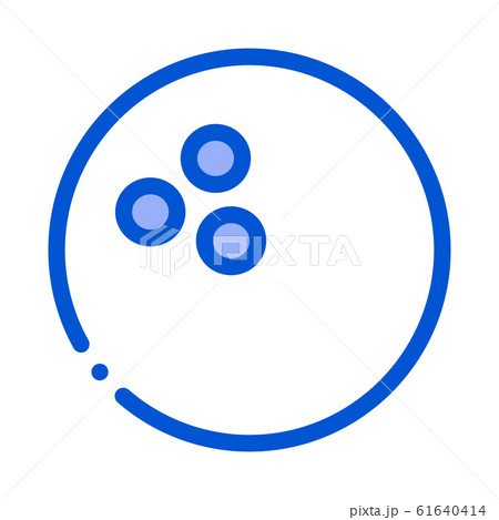 Bowling Ball Icon Vector Outline Illustration 61640414