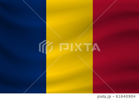 Waving flag of Chad. Vector illustration 61640904