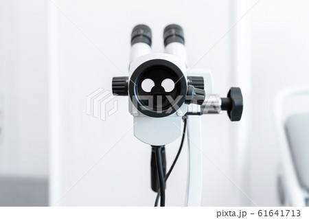 Colposcope in the gynecologist's office. Female Colposcope in the gynecologist's office. Female 61641713