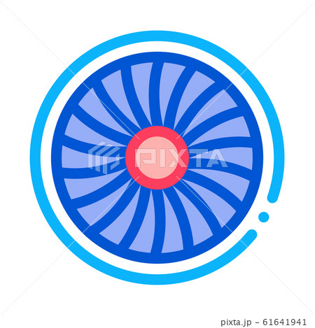 Turbine Engine Icon Vector Outline Illustration Turbine Engine Icon Vector Outline Illustration 61641941