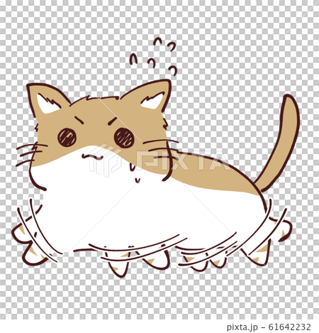 走るマンチカンのイラスト素材