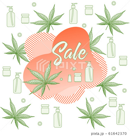 Cannabis Cbd Thc Cosmetics Hemp Medical Marijuanaのイラスト素材