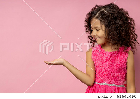 Portrait of a happy little girl 61642490