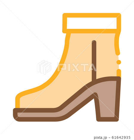 Boot Shoe Icon Vector Outline Illustration 61642935