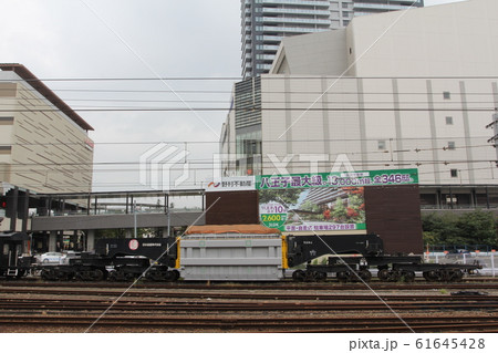 八王子駅に留置中のシキ801大物車 61645428