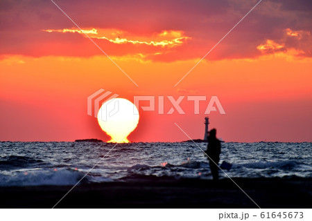 天神崎の夕日 61645673