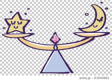 天秤座　１２星座　イラスト 61648802