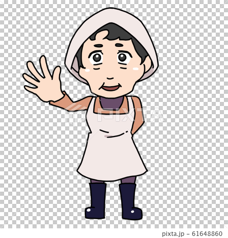 穿著工作服的奶奶 61648860