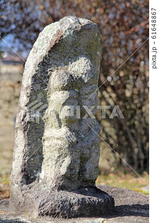 水色の時道祖神　安曇野 61648867