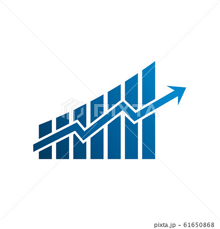 Finance graphic bars up rising arrow. Vector Illustration Design Finance graphic bars up rising arrow. Vector Illustration Design 61650868