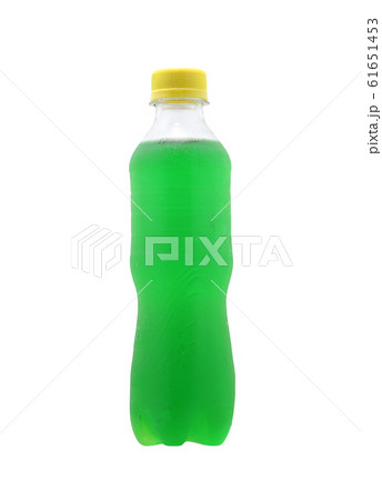 Green Soft drink bottle isolated on white background. 61651453