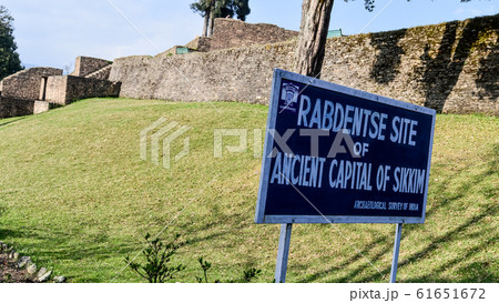 Rabdentse Ruins, a destroyed capital city and Buddhist religious pilgrimage circuit.  61651672